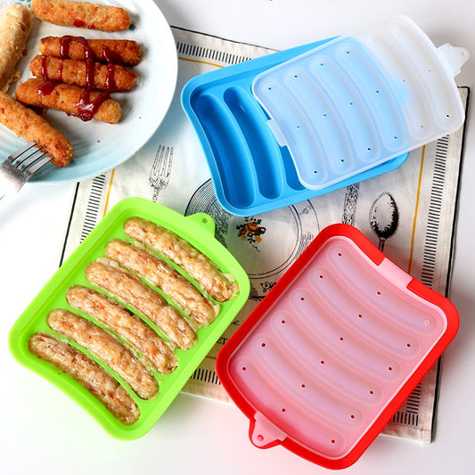 Cetakan Sosis Kue Telur Puding Es Silikon DIY Sausage Mold