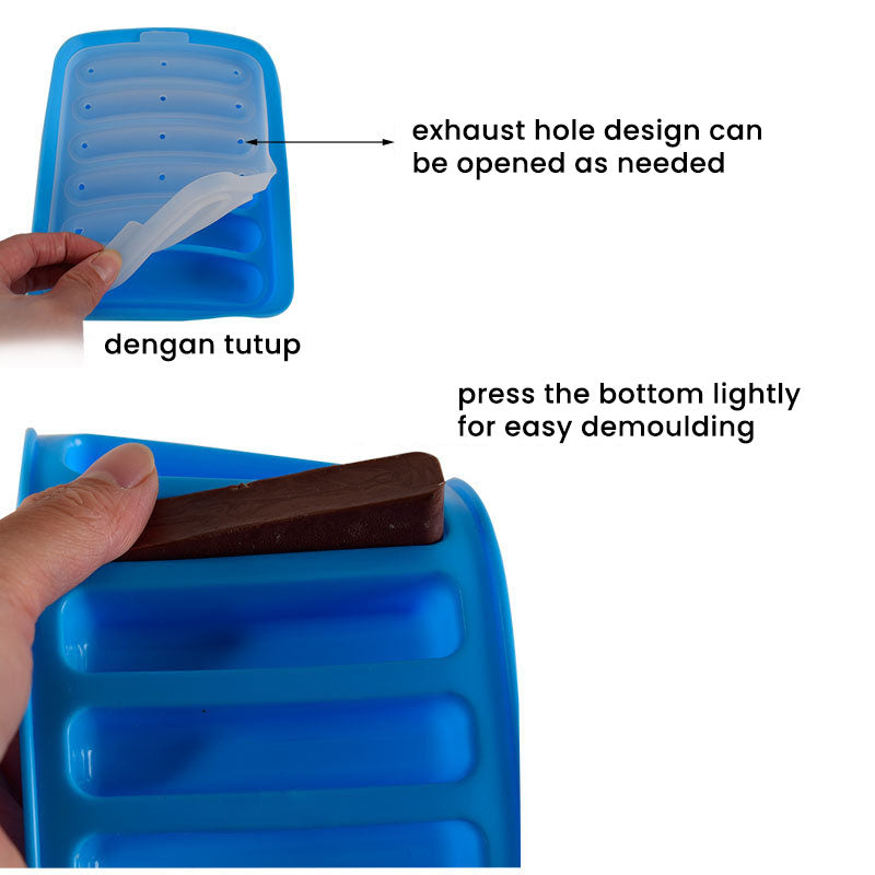 Cetakan Sosis Kue Telur Puding Es Silikon DIY Sausage Mold