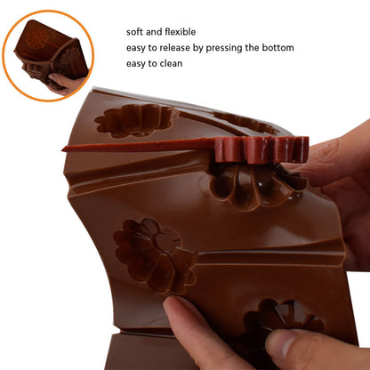 Cetakan Silikon Es Lolipop Jelly Pudding Ice Cream Coklat Permen Candy Bunga