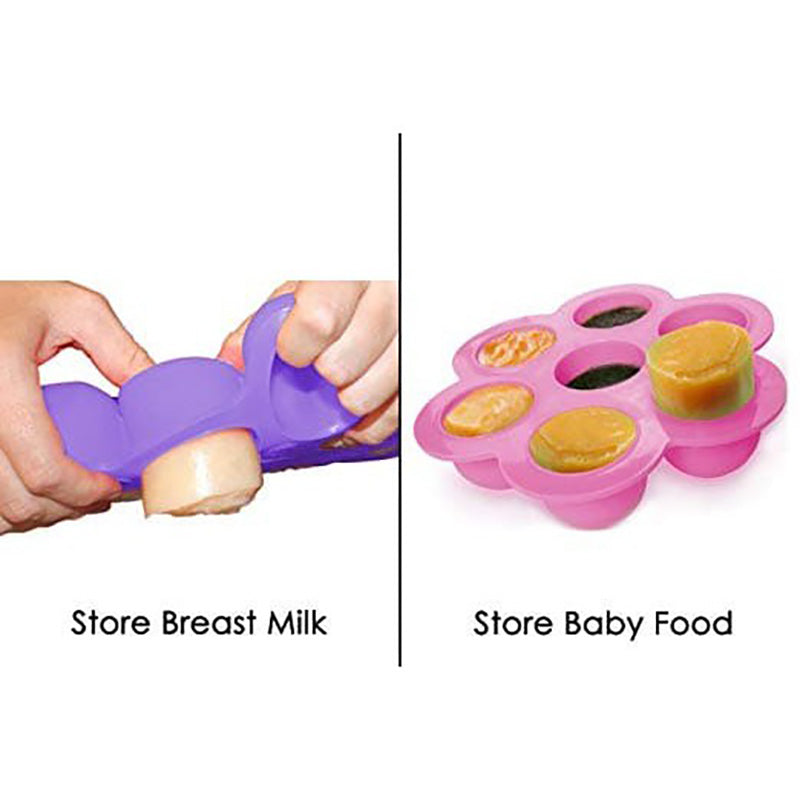 Baby Silicone Freeze Food Container Mpasi Bayi Ice Tray dengan Tutup TCK68708