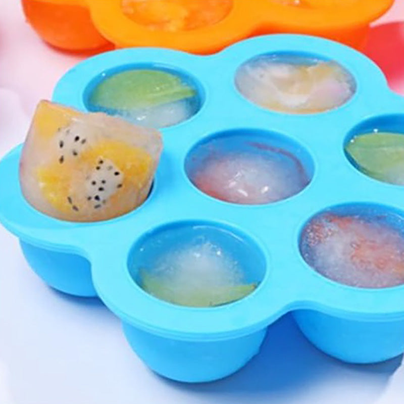 Baby Silicone Freeze Food Container Mpasi Bayi Ice Tray dengan Tutup TCK68708