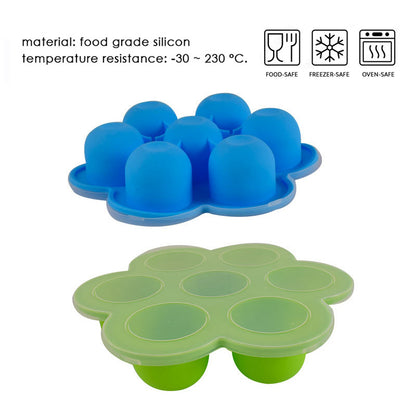 Baby Silicone Freeze Food Container Mpasi Bayi Ice Tray dengan Tutup TCK68708