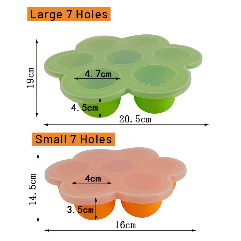 Baby Silicone Freeze Food Container Mpasi Bayi Ice Tray dengan Tutup TCK68708