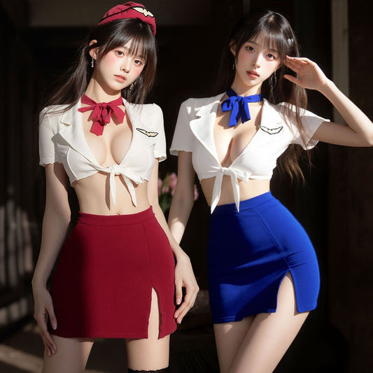 Lingerie Costume Flight Attendant Two Pieces UC0409