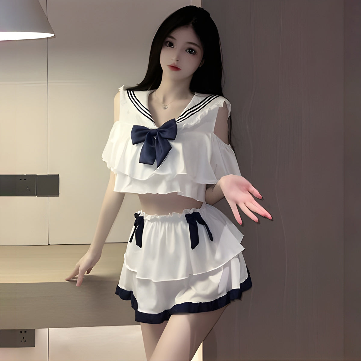 Lingerie Costume Student Two Pieces Layered UC0688