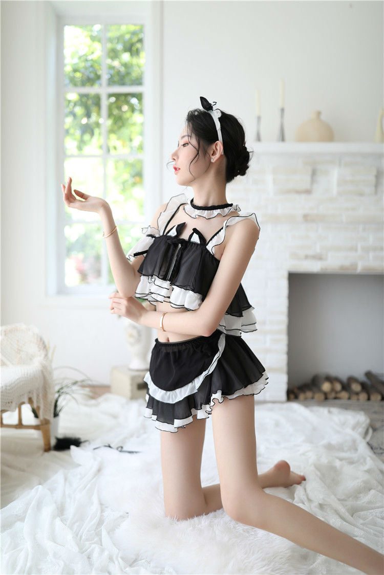 Lingerie Costume Cat Two Pieces Layered UC0712