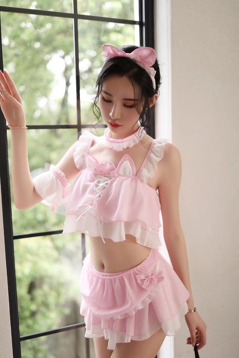 Lingerie Costume Cat Two Pieces Layered UC0712