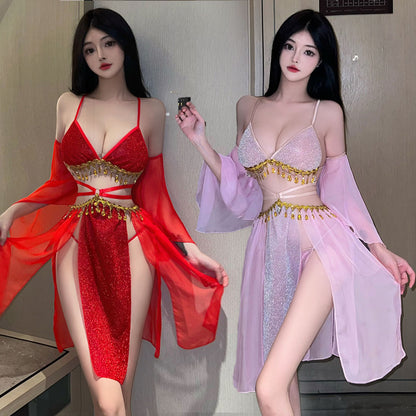 Lingerie Costume Chinese Ancient Two Pieces Tassel UC0868