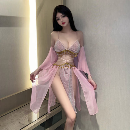 Lingerie Costume Chinese Ancient Two Pieces Tassel UC0868