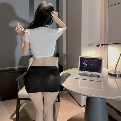 Lingerie Costume Secretary Two Pieces UC1324