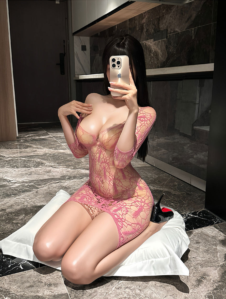 Lingerie Bodystocking Chemise Sleeves UG1055