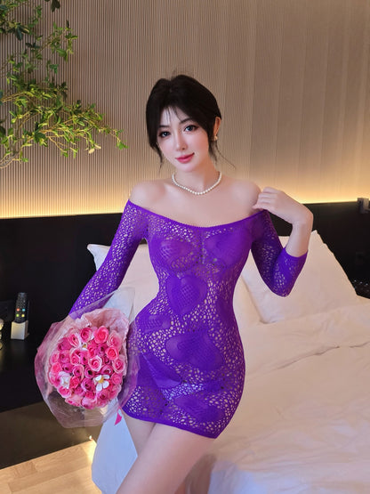 Lingerie Bodystocking Chemise Long Sleeves UG5320