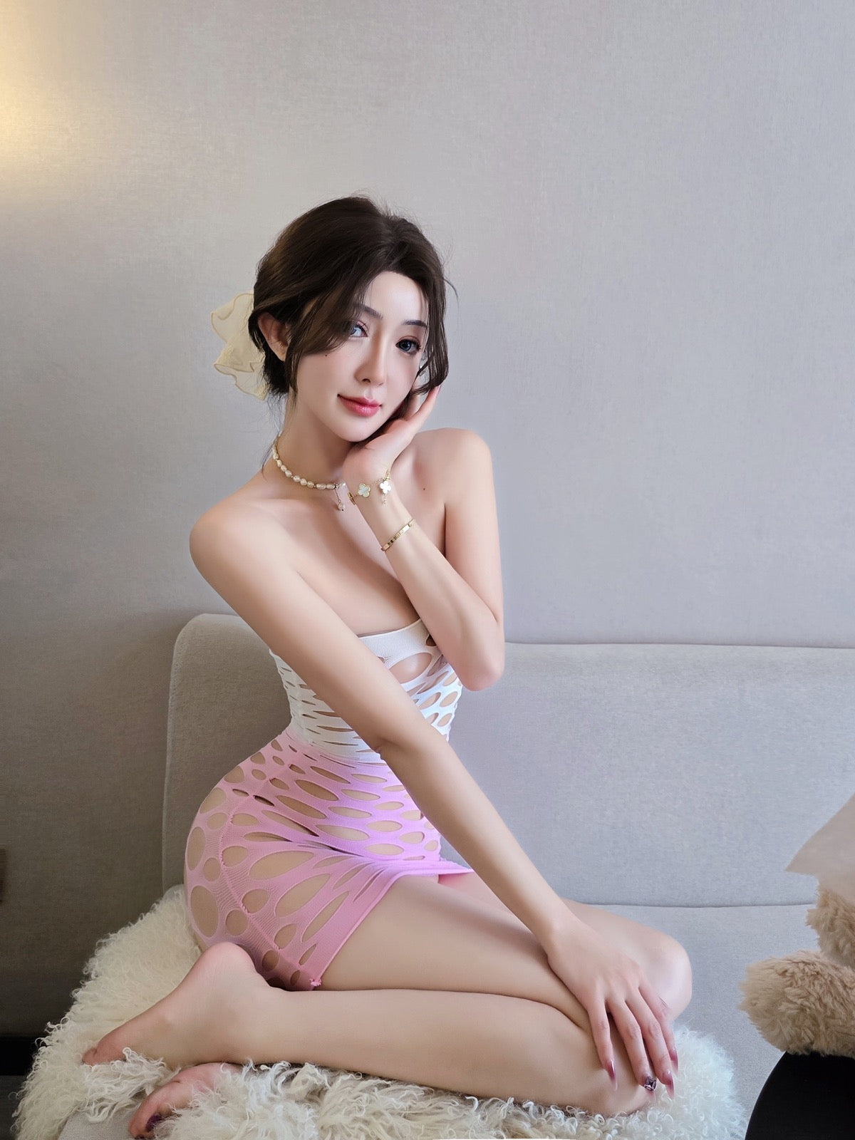 Lingerie Bodystocking Chemise Strapless UG5335