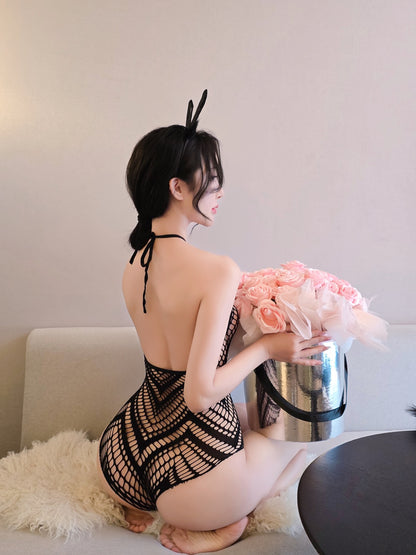Lingerie Bodystocking Teddy Halter UG5342
