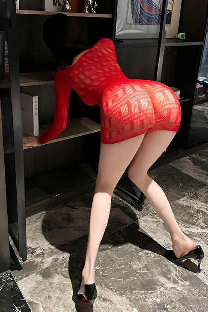 Lingerie Bodystocking Chemise Long Sleeve UG9010