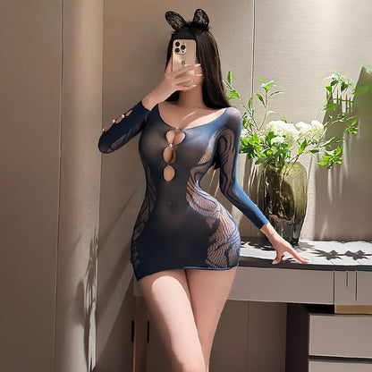 Lingerie Bodystocking Chemise Long Sleeves UG9020