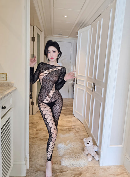 Lingerie Bodystocking Long Sleeves and Long Pants UG9041