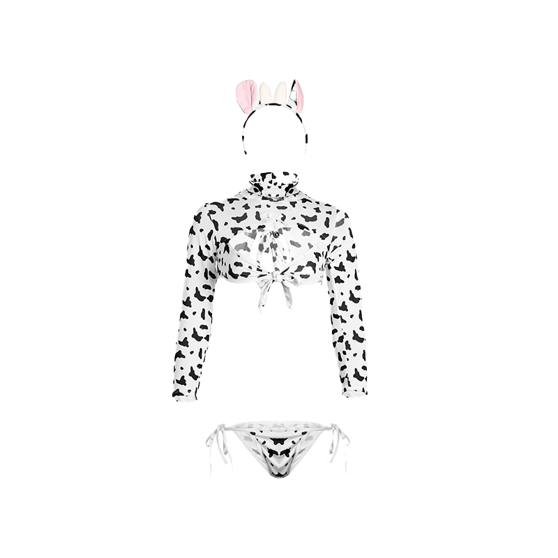 Lingerie Costume Cow Two Pieces Long Sleeves UK0343