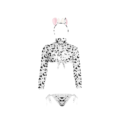 Lingerie Costume Cow Two Pieces Long Sleeves UK0343