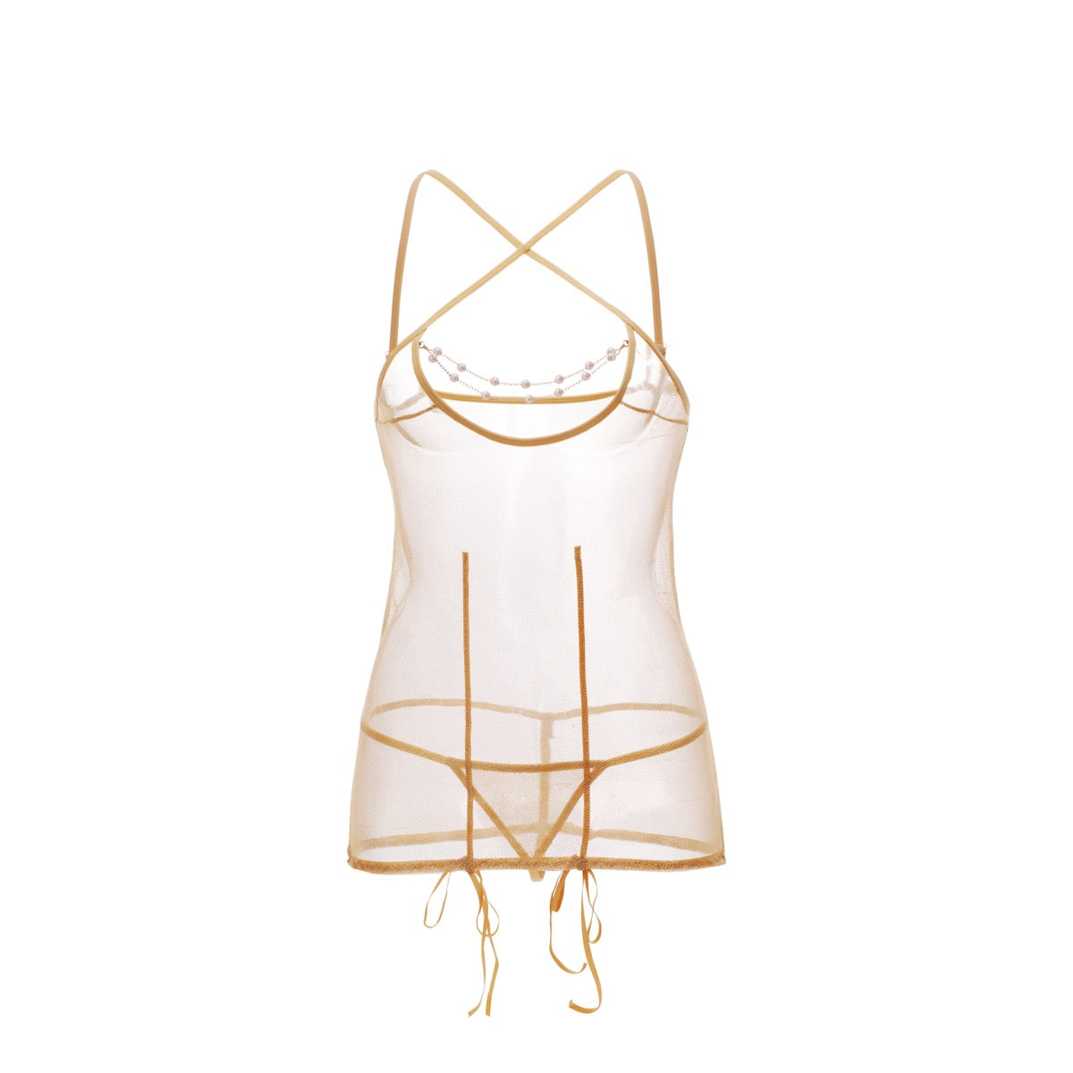 Lingerie Chemise X Strap Halter UM0248