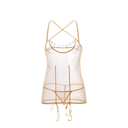 Lingerie Chemise X Strap Halter UM0248