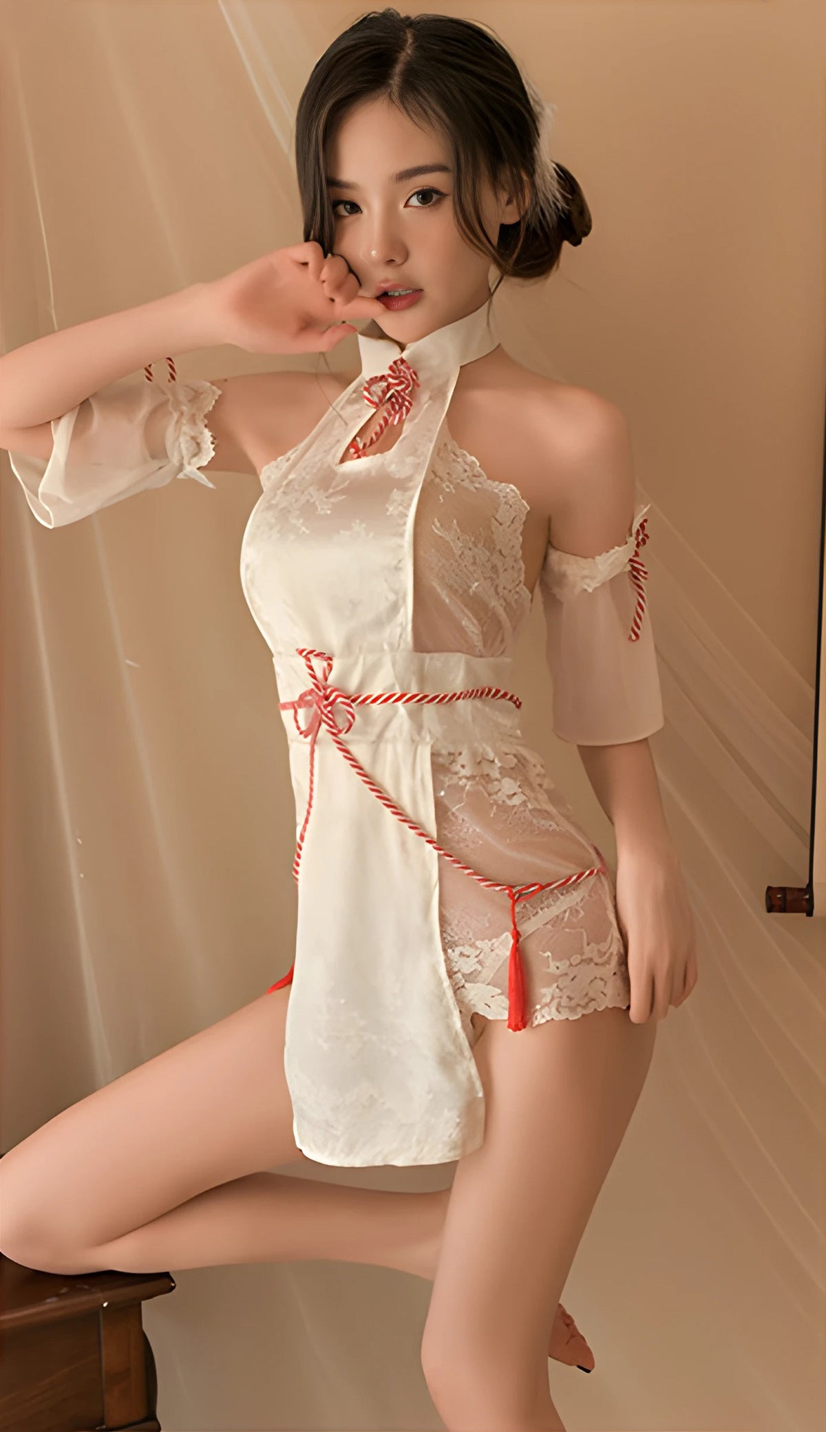 Lingerie Costume Ancient Chinese Chemise Halter UM0285