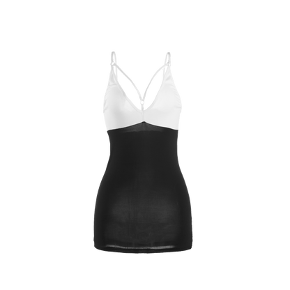 Lingerie Chemise Strap Top Dual Tone UM0471
