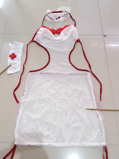 Lingerie Costume Nurse Chemise Top Lace UM0884