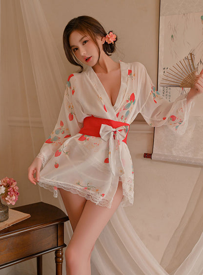 Lingerie Robe Kimono Cherry Blossom UN0675