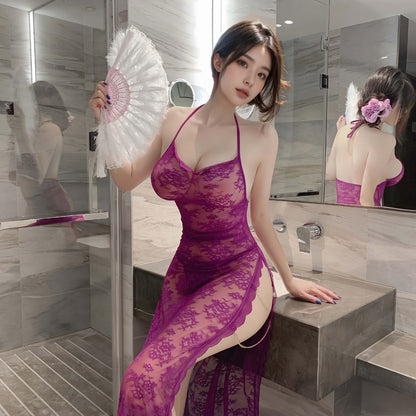 Lingerie Babydoll Long One Side Slit UO1227