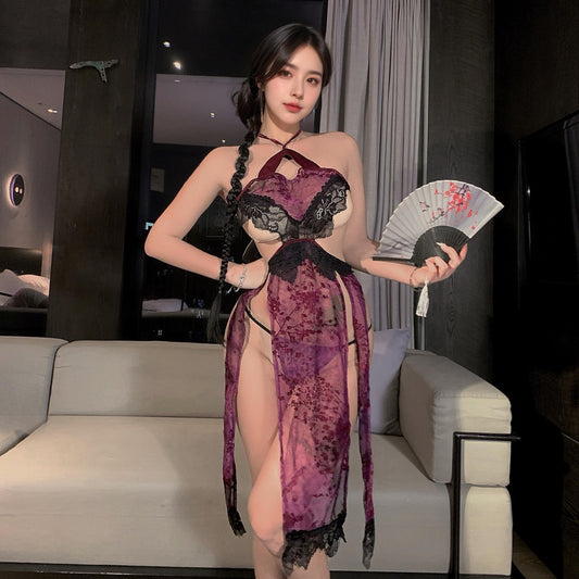 Lingerie Babydoll Long Tassel Halter UO1365