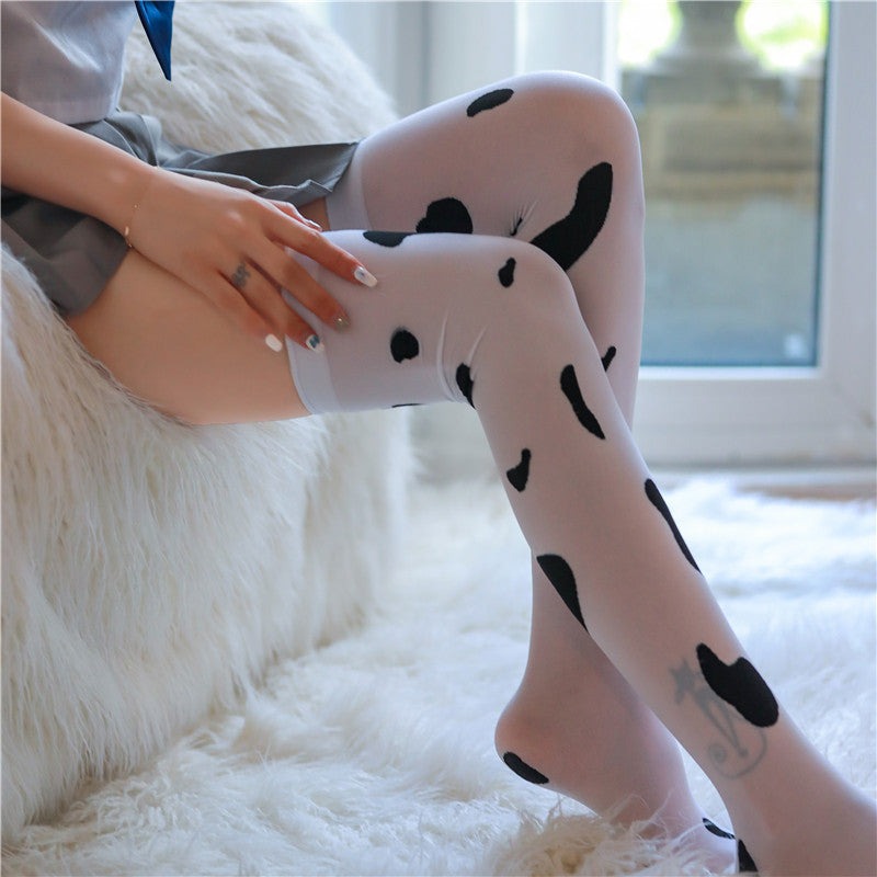 Lingerie Stocking Cow Pattern USW873