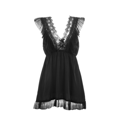 Lingerie Babydoll Lace Top and Hem UY0427