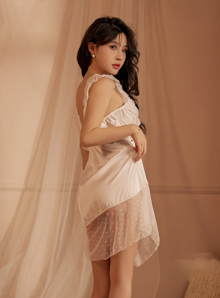 Lingerie Babydoll Lace Top and Hem UY0822