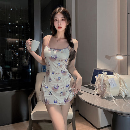 Lingerie Babydoll Printed Mouse UY1091