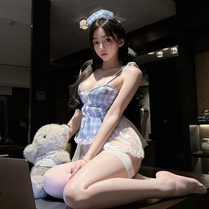 Lingerie Costume Maid Babydoll Lace Skirt UY1141