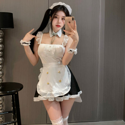 Lingerie Costume Maid Babydoll Open Back UY1201