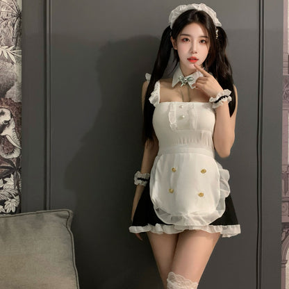 Lingerie Costume Maid Babydoll Open Back UY1201