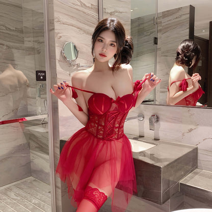 Lingerie Babydoll Irregular Hem UY1210