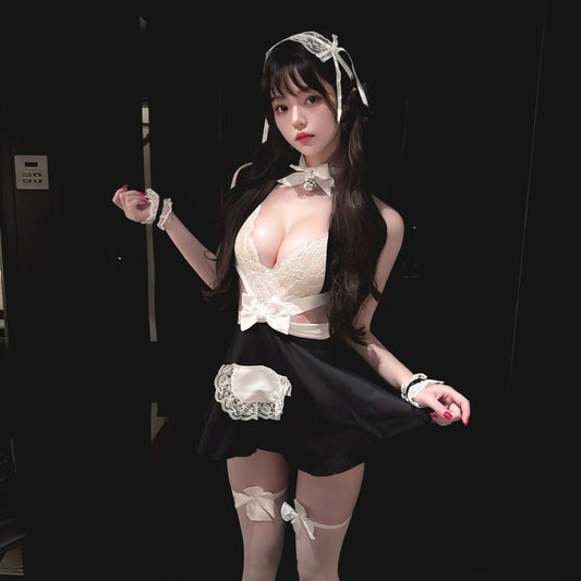 Lingerie Costume Maid Babydoll Top Lace UY1269