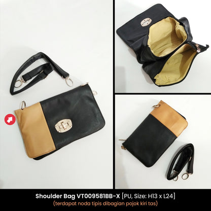 Shoulder Bag Cream Black