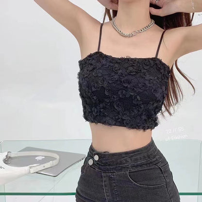 Tank Top Bra Flowers Lace WUT1278
