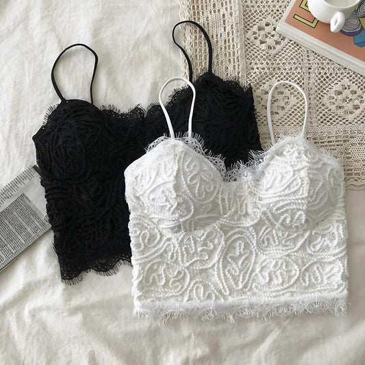 Tank Top Bra Embroidery Lace WUT1717