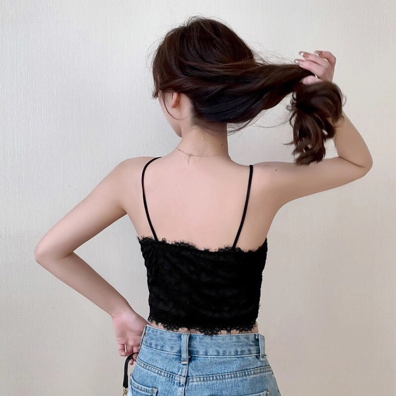 Tank Top Bra Embroidery Lace WUT1717