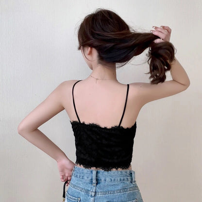 Tank Top Bra Embroidery Lace WUT1717