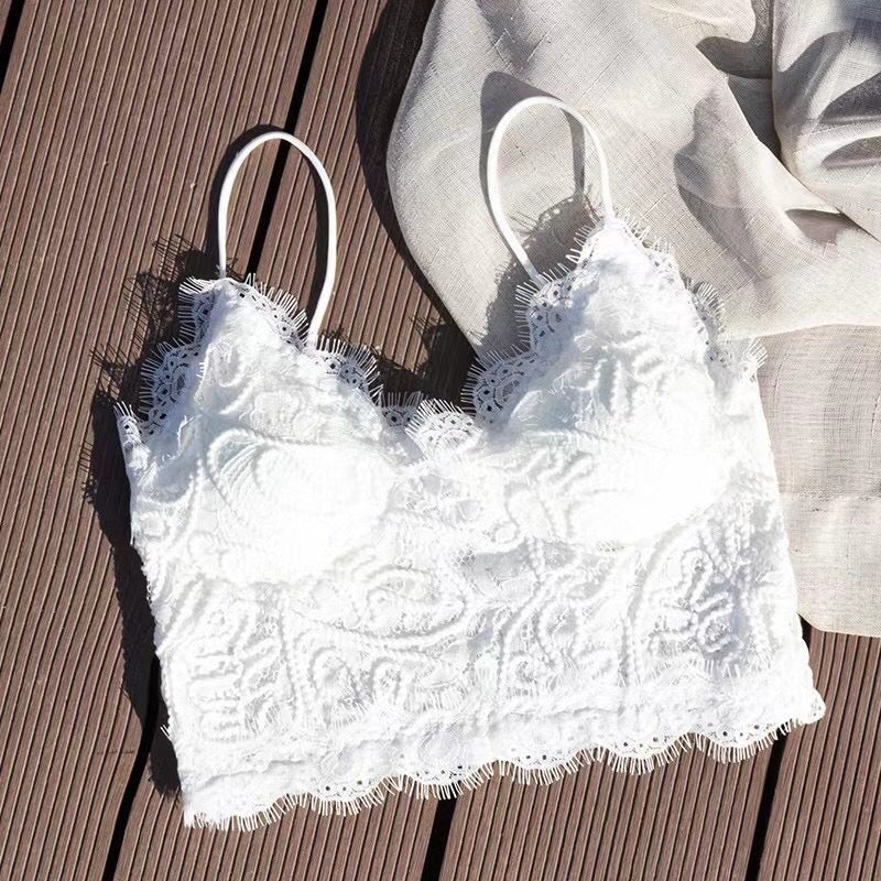 Tank Top Bra Embroidery Lace WUT1717