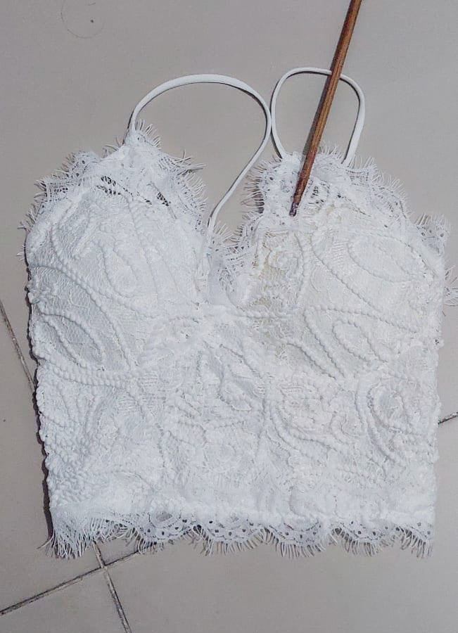 Tank Top Bra Embroidery Lace WUT1717