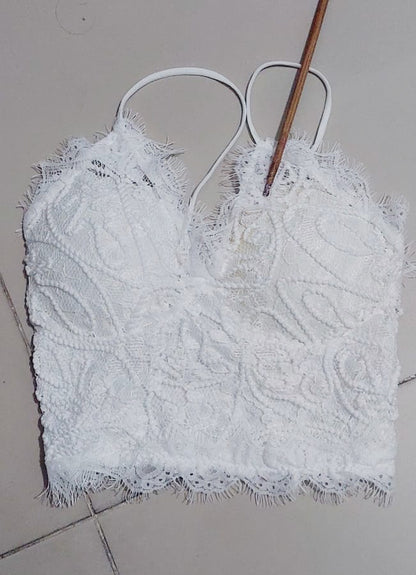 Tank Top Bra Embroidery Lace WUT1717