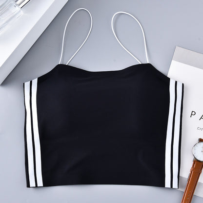 Tank Top Bra Ice Silk Double Lines Sides WUT2018