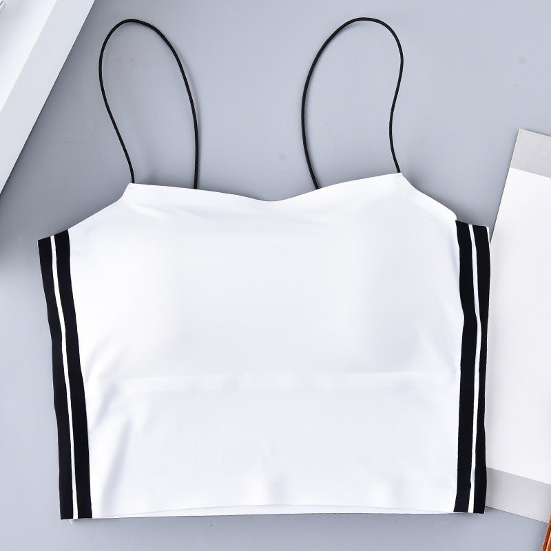 Tank Top Bra Ice Silk Double Lines Sides WUT2018
